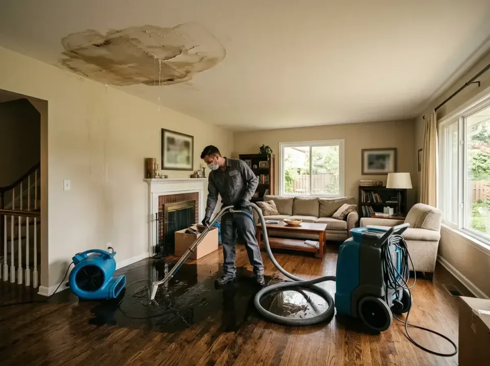 attic-pipe-burst-ceiling-drip-008 — frequently asked questions, Water Damage Restoration & Carpet Care in Upland, IN